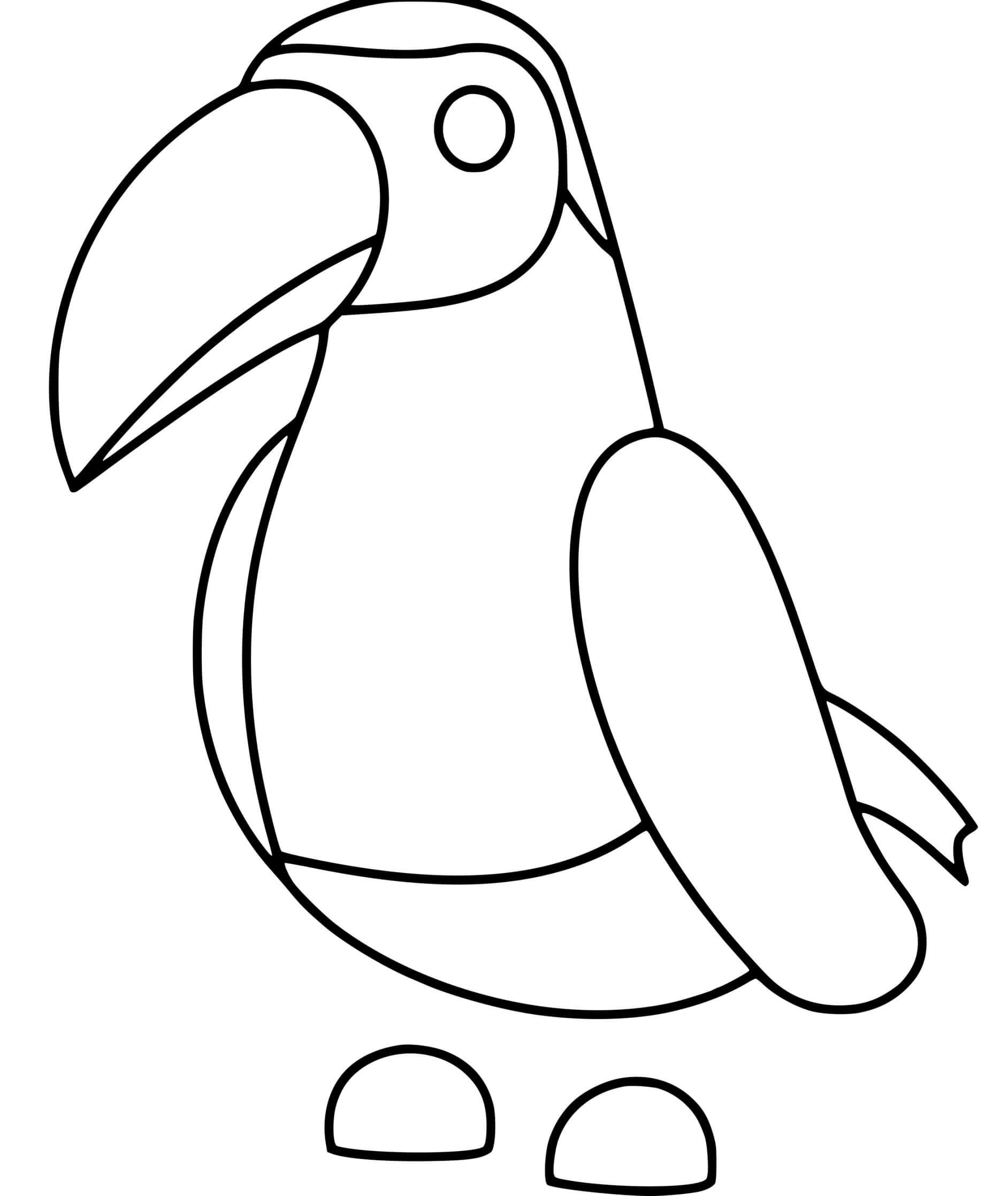 Roblox toucan coloring page
